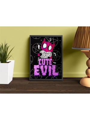 Метален постер Cute Evil